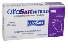 Guante Examen Nitrilo Azul Talla M Caja X 100 Unid