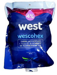 Jabón quirúrgico wescohex x 850 ml west